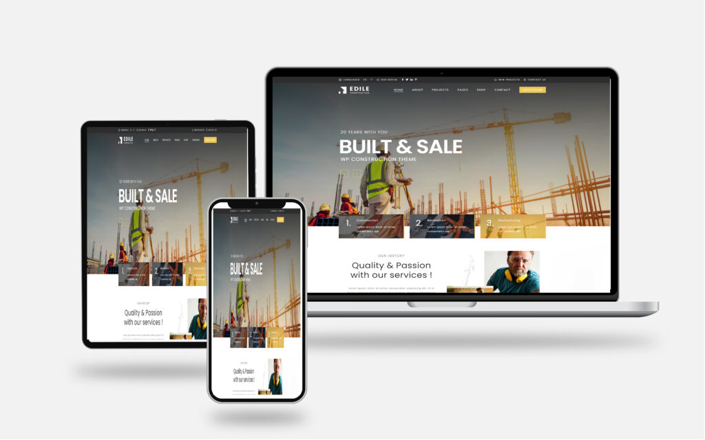 constriction website brandwebit