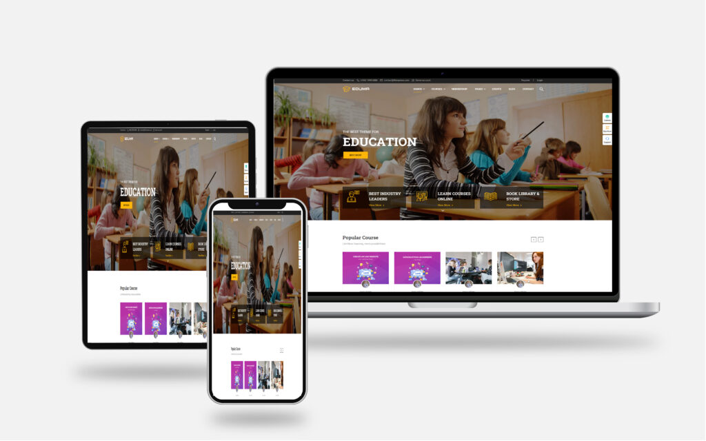 brandweiit educational website Design